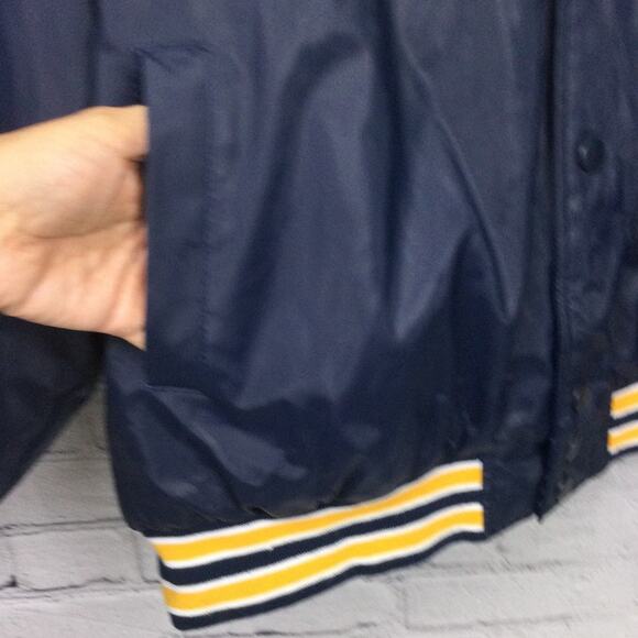 Steve & Barry's Men's VTG Collegiate Michigan Quilted Varsity Jacket Blue XXL - Picture 5 of 15